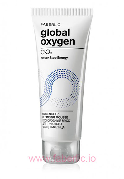 Мусс для глубокого очищения global oxygen Faberlic 