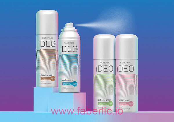Новинка от Faberlic cпрей-антиперспирант IDEO